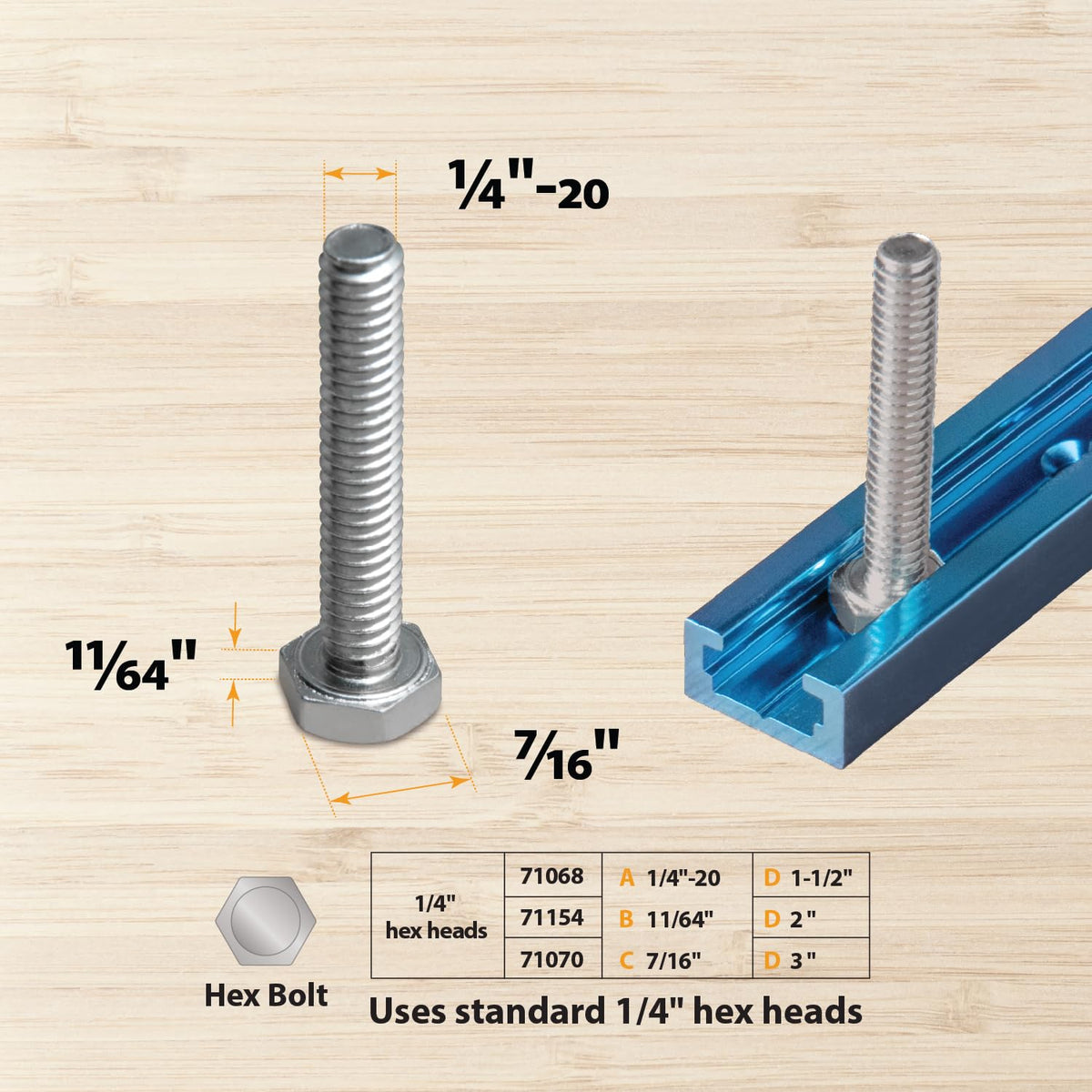Powertec 71119 Perfil T-Track universal con plomos split shot Predrilled orificios de montaje (2-Pack), 91,4 cm