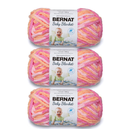 Bernat Estambre para Bebé, Paquete de 3, 100 g Poliéster - Paquete de 3 - Melocotón