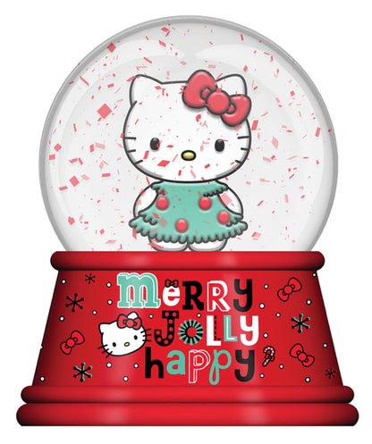 Silver Buffalo Globo de Nieve Sanrio Hello Kitty │Merry Jolly Happy Christmas│5.5 Pulgadas de Alto, 100 mm (Stardard)