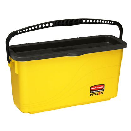 Rubbermaid Commercial Products - cubeta de Carga HYGEN para Almohadillas para Orejas de Microfibra de 18 Pulgadas, Ideal para Almacenamiento para limpiadores de Limpieza y Limpieza Industrial de Alta