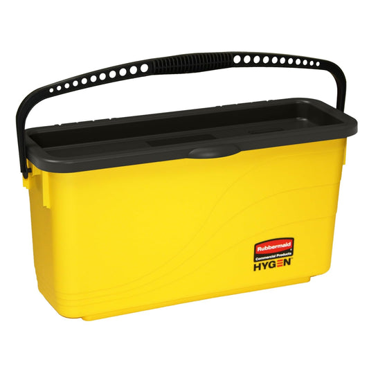 Rubbermaid Commercial Products - cubeta de Carga HYGEN para Almohadillas para Orejas de Microfibra de 18 Pulgadas, Ideal para Almacenamiento para limpiadores de Limpieza y Limpieza Industrial de Alta