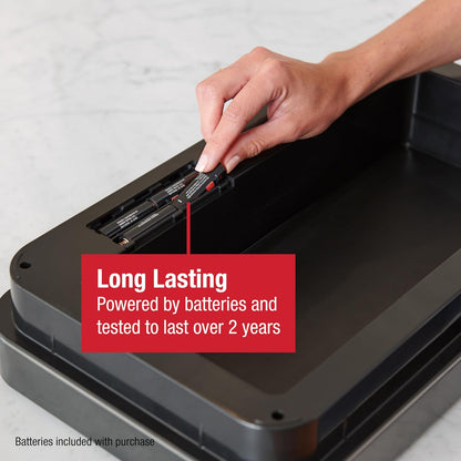 Rubbermaid Elite™ – Contenedor con Sensor de Apertura sin Contacto, Bote de Acero Inoxidable Resistente a Huellas con Cierre Silencioso, Capacidad de hasta 47 L, Gris Carbón 2145983