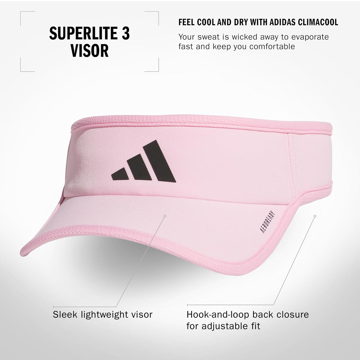 adidas Men's Superlite 3 Visor Visor Hombre