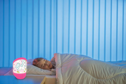 Lexibook Luz nocturna de unicornio para la habitación de los niños, luz suave, funciona con pilas, NLJ20UNI