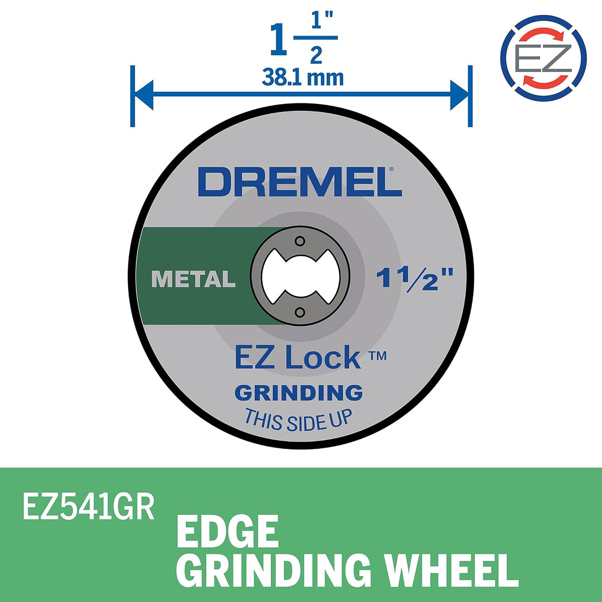 DREMEL BOSCH Disco Uso Lateral Esmerilado De 38,1mm EZ Lock