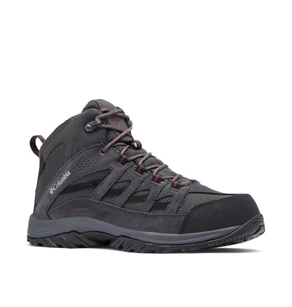 Columbia Crestwood Mid Tenis de Senderismo Impermeables para Hombre - 28.5 cm - Gris oscuro - óxido profundo