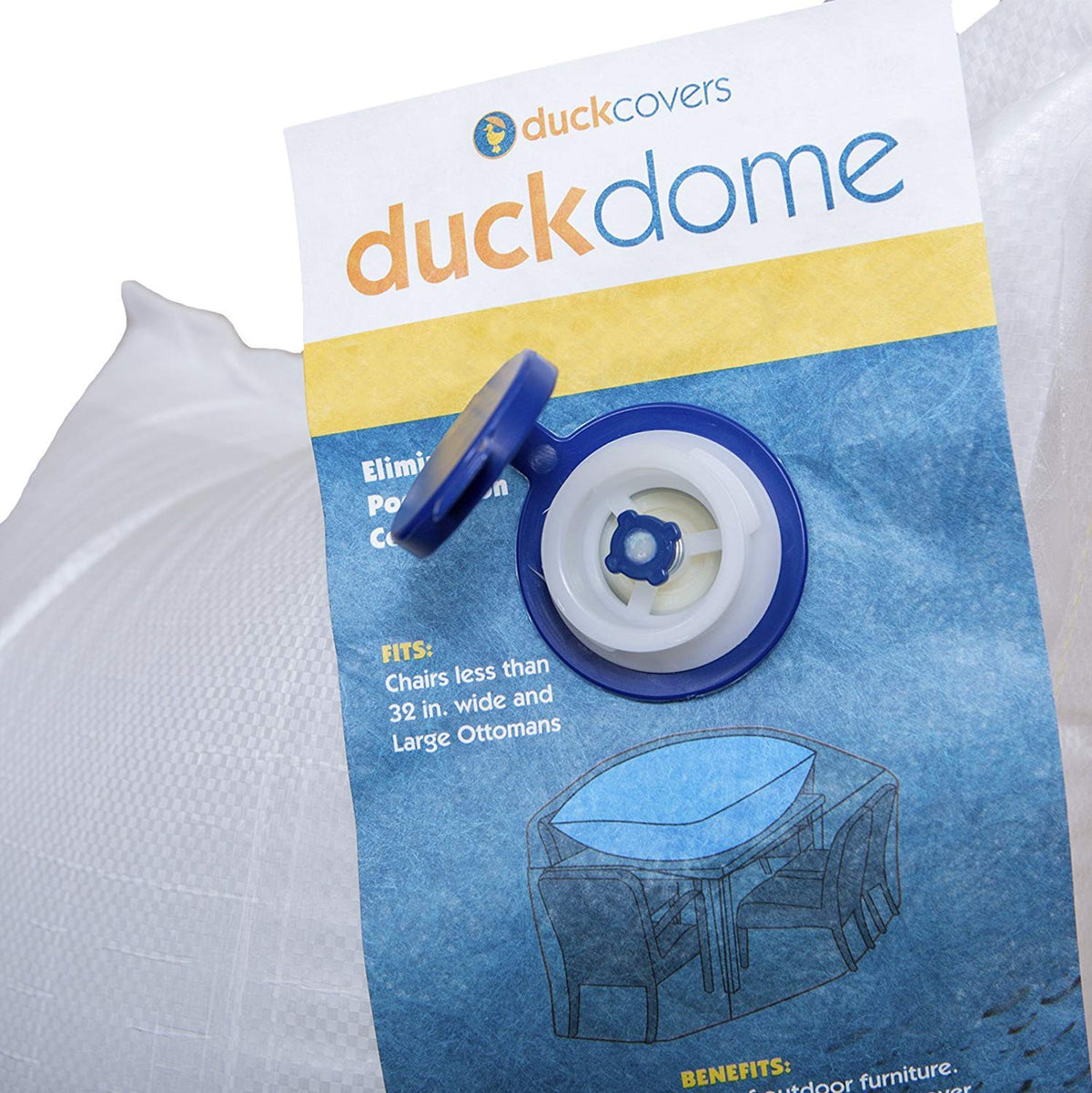 Duck Covers Duck Dome Airbag for Rectangle/Oval Tables Greater than 97" Long (With or Without Chairs), or Sofas Greater than 88" Long