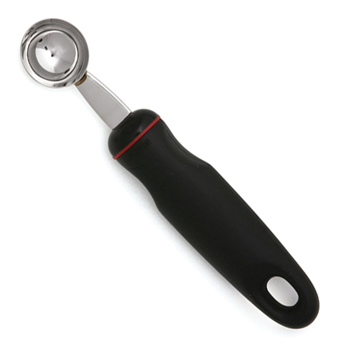 Norpro 110 Productos Grip-EZ Descorazonador de frutas, Sacabolas para melón y sandía, negro, 3 cm de diámetro