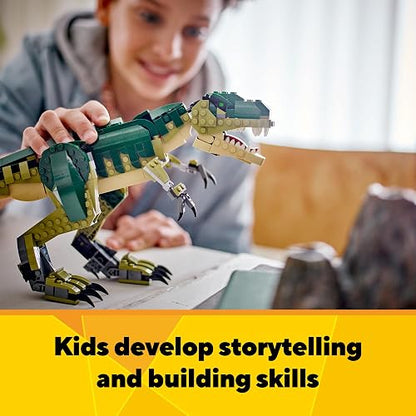 LEGO® Creator 3en1 T. Rex Convertible en Triceratops o Pterodáctilo, Figuras articuladas de Dinosaurios, Juguete de construcción Ideal como Regalo para niños y niñas 31151
