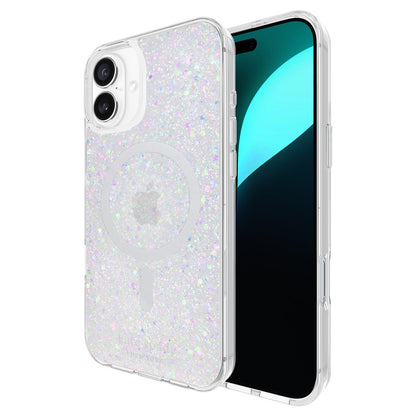 Kate Spade New York - Funda para iPhone 16 Plus, Compatible con MagSafe, diseño de Purpurina, Iridiscente