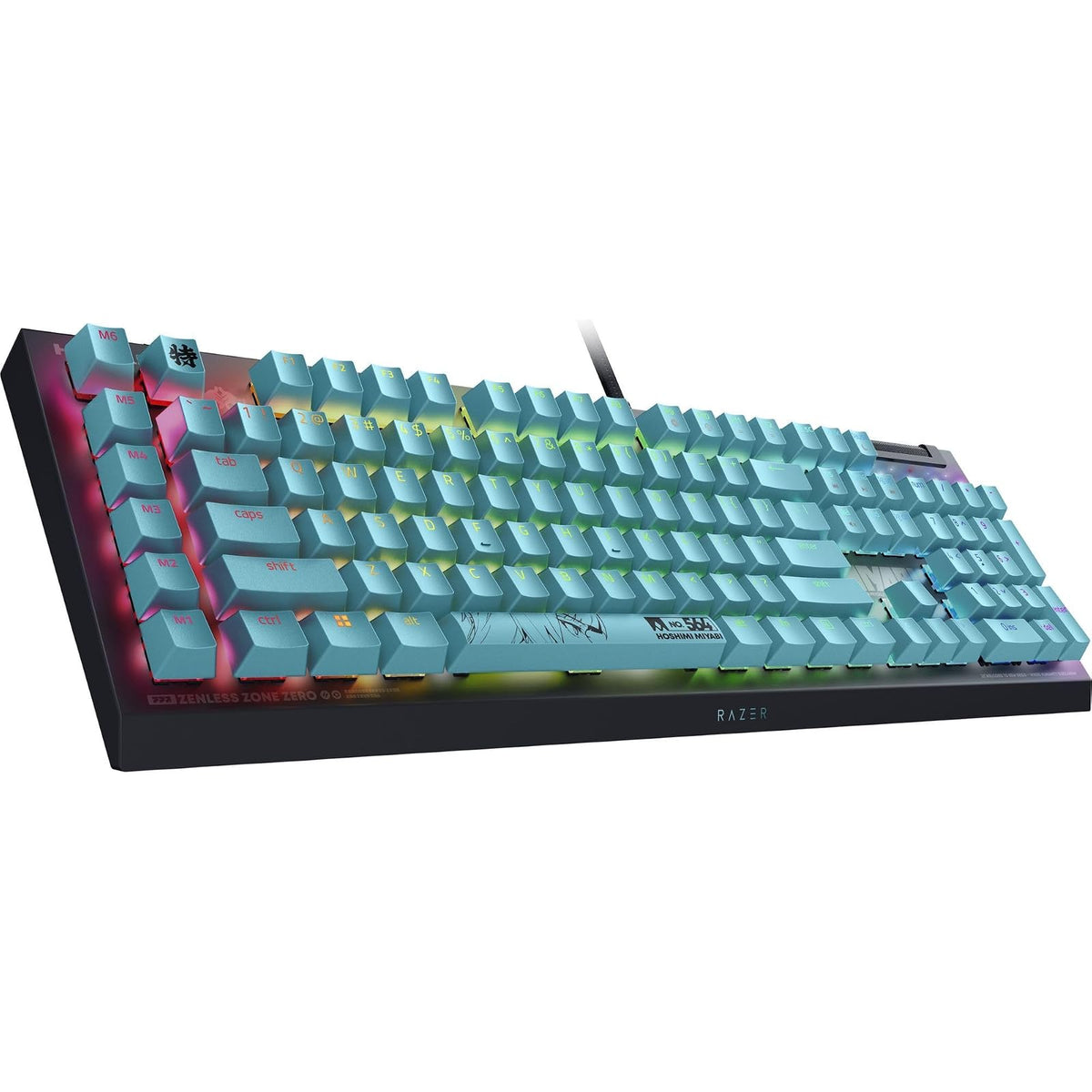 Razer V4 X Mechanical Gaming Keyboard: Green Switches Tactile & Clicky - 6 Macro Keys - Chroma RGB - Doubleshot ABS Keycaps - Sound Dampening & Stabilizers - Zenless Zone Zero Edition