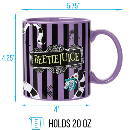 Silver Buffalo Beetlejuice Sandworm, taza de cerámica, 567 g | 0,59 litros