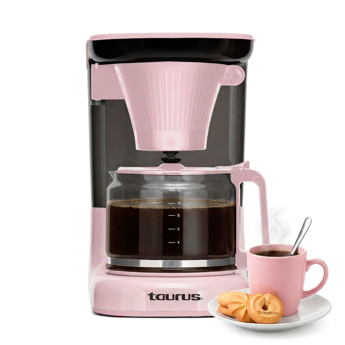 Taurus Velvet Digital Cafetera Programable 24 Horas - Normal - Rosa