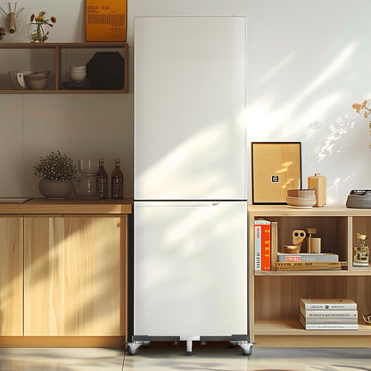 VEVOR Base Móvil para Muebles 930 x 810 x 100 mm con 8 Ruedas Gemelas con Bloqueo y 4 Frenos, Capacidad de Carga de 544 kg, Plataforma Rodante Ajustable de 584,2-929,64 mm para Lavadora, Frigorífico