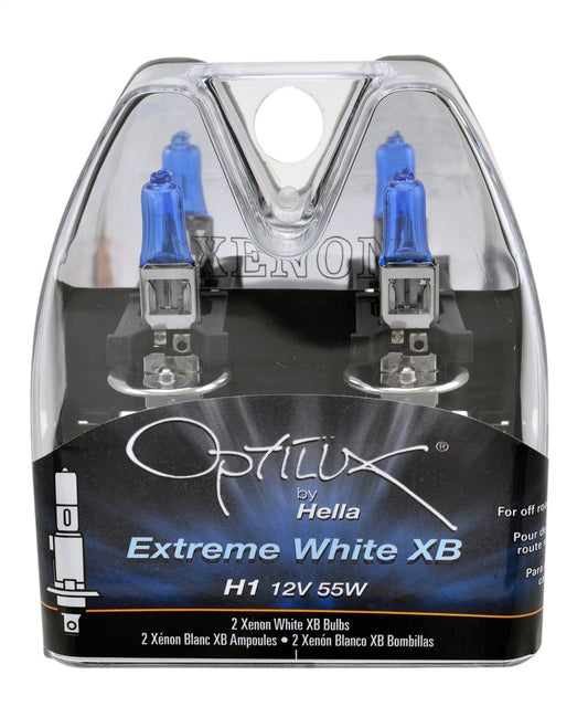 Hella Focos Halógenos de Funda de Plástico Doble Extreme White XB, 55 W, H71071242