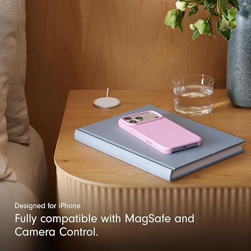 Beats - Funda con MagSafe de Beats para el iPhone 17 Pro MAX con Control de la Cámara, Acabado Mate con Forro de Microfibra - Rosa Mineral