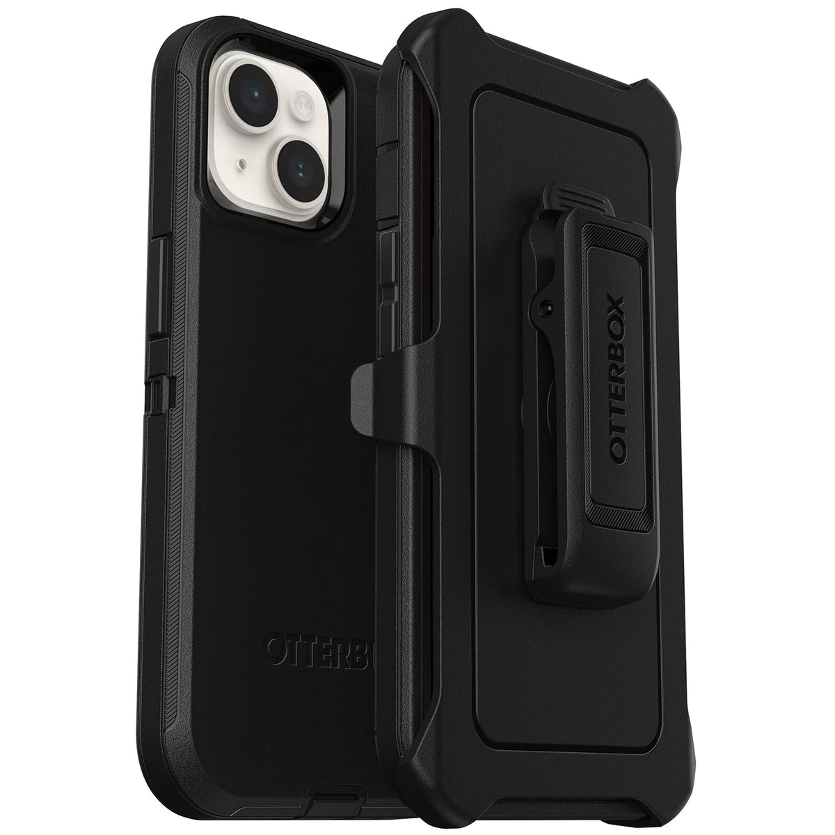 OtterBox Funda para iPhone 14 Plus, Varios Estilos - Serie Defender - Negro