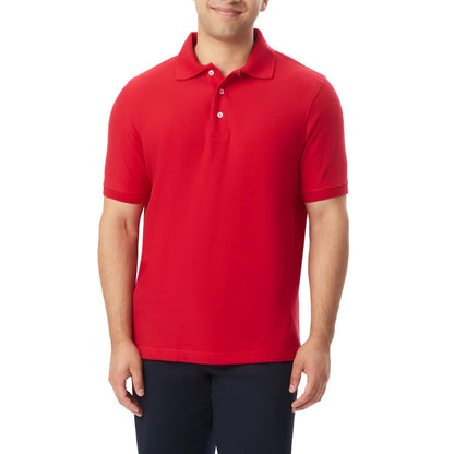 French Toast Playera Polo de Piqué de Manga Corta para Niño - 3T - Rojo -