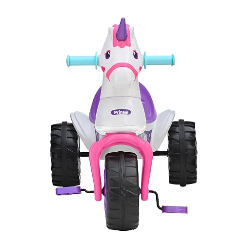 Triciclo, Prinsel, Racer Unicornio, Blanco, De 2 a 6 Años