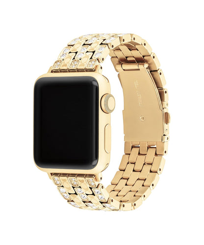 COACH Correa de Acero para Apple Watch 38/40/41 mm con Cristales - Dorado
