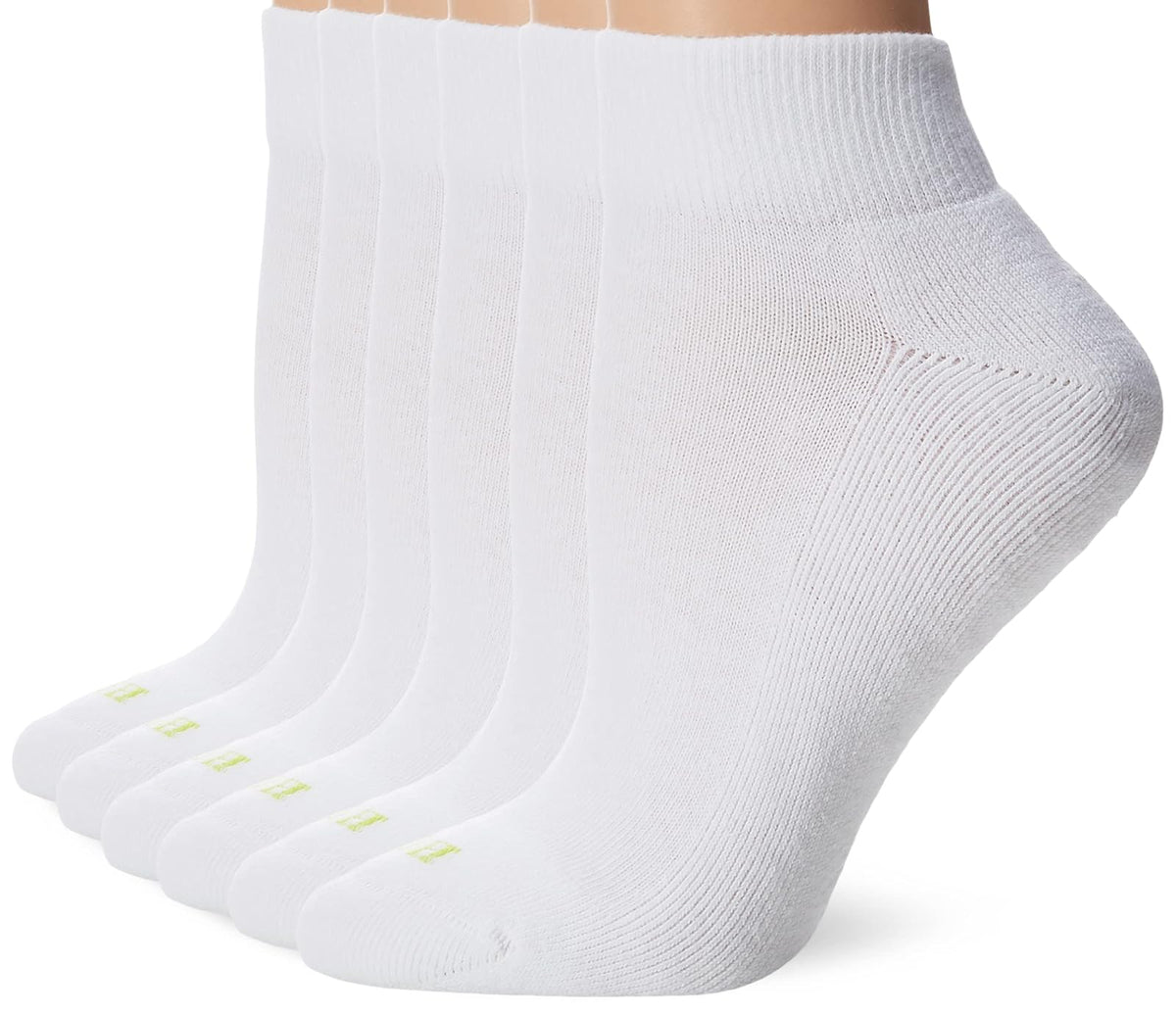 HUE parte superior de cuarto para mujer con cojín, paquete de 6, Blanco/Playa, Talla única
