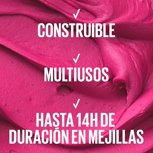 Maybelline Cloudtopia Blush para mejillas y labios,14H, tono rojo etéreo