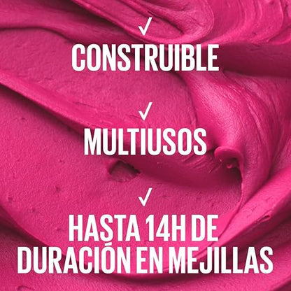 Maybelline Cloudtopia Blush para mejillas y labios,14H, tono rojo etéreo