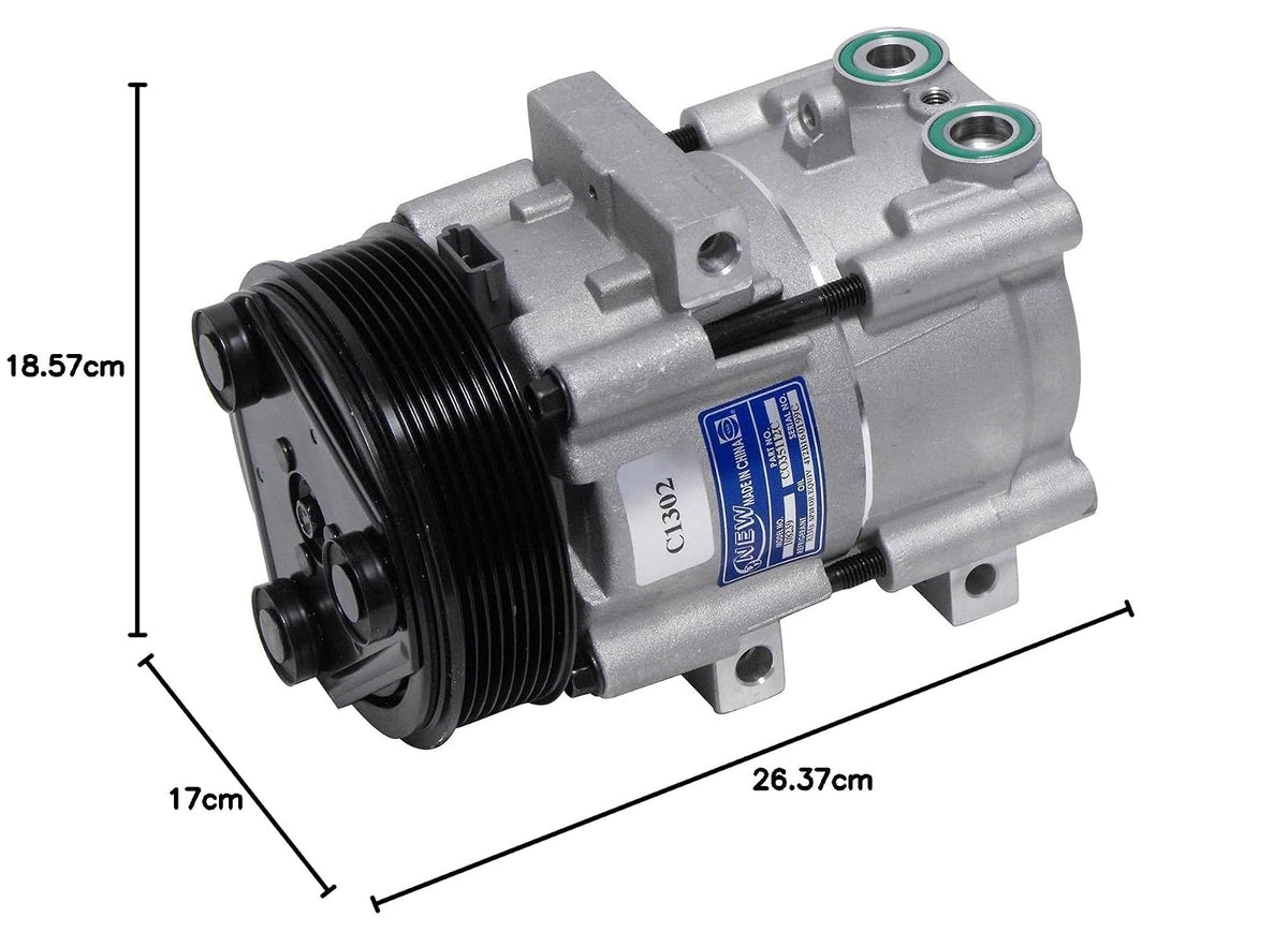 UAC Compresor de a/c CO35112C | Compatible con FORD F-150 BASE 1997-2000 4.6L