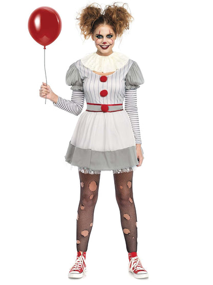 Leg Avenue Women's Creepy Clown Costume