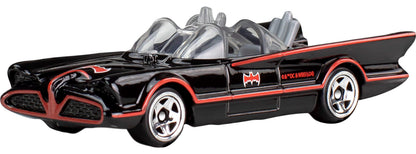 Hot Wheels - Coches de Juguete fundidos a Escala 1:64, Juego de 5 vehículos Batman 85 Aniversario con 5 réplicas Diferentes de Batmobile en Embalaje conmemorativo