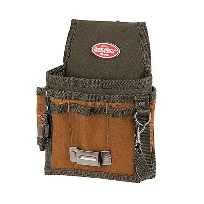 Bucket Boss - Bolsa de herramientas con solapa, bolsas - Serie original (54140), café