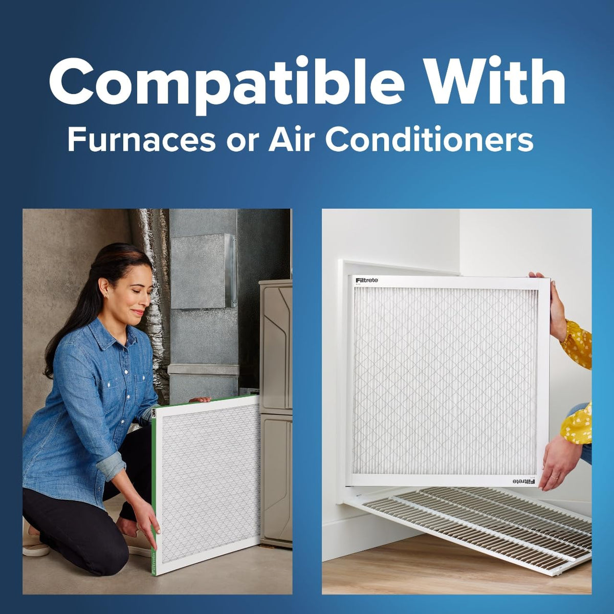 Filtrete Filtro de aire para horno de CA de 10 x 10 x 1 pulgadas, MERV 8, MPR 700, resistente al polen, fácil de fluir de aire, filtro de limpieza electrostática de aire plisado de 3 meses, paquete de