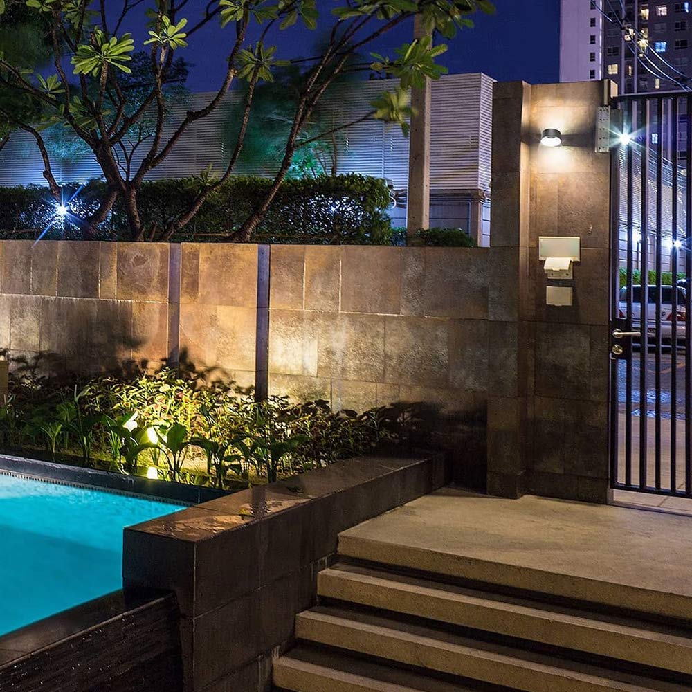 Tecnolite - Lámpara de Pared Arbotante LED Exterior 8 W, Luz Suave Cálida, IP65, No atenuable, LED integrado