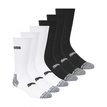 PUMA - Paquete de 6 calcetines para hombre