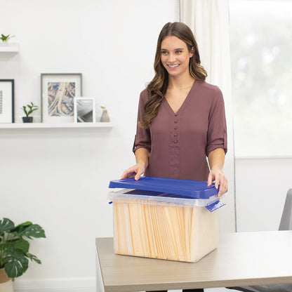 Bankers Box - Caja de plástico resistente de 20 pulgadas