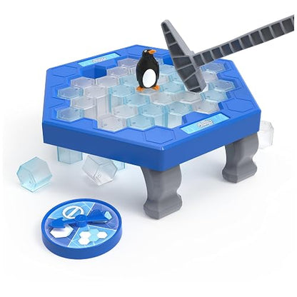 Spin Master Games, Protege al Pingüino - Juego de Estrategia y Suerte para niños, Juegos de Mesa para preescolares, diversión Familiar para 2 a 4 Jugadores, Edades a Partir de 4 años