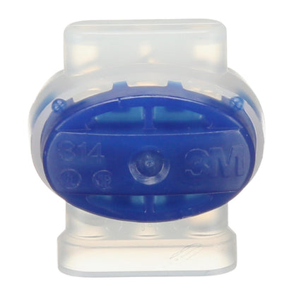 3M - Scotchlok Electrical IDC 314-BOX, en espiral, autodespegable, resistente a la humedad e ignífugo, azul, 22-14 AWG, 50 por bolsa