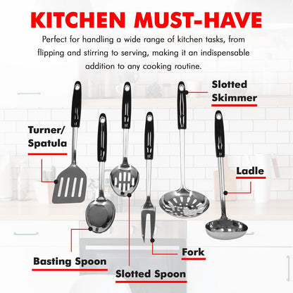 Chef Craft Select - Espátula de acero inoxidable, Juego, Plateado, Una talla, 1