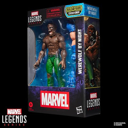Marvel Legends Werewolf by Night Jack Russell Figura 15 cm | Marvel Legends Figura de acción de 6 pulgadas BAF Verdugo - Hombre lobo de noche