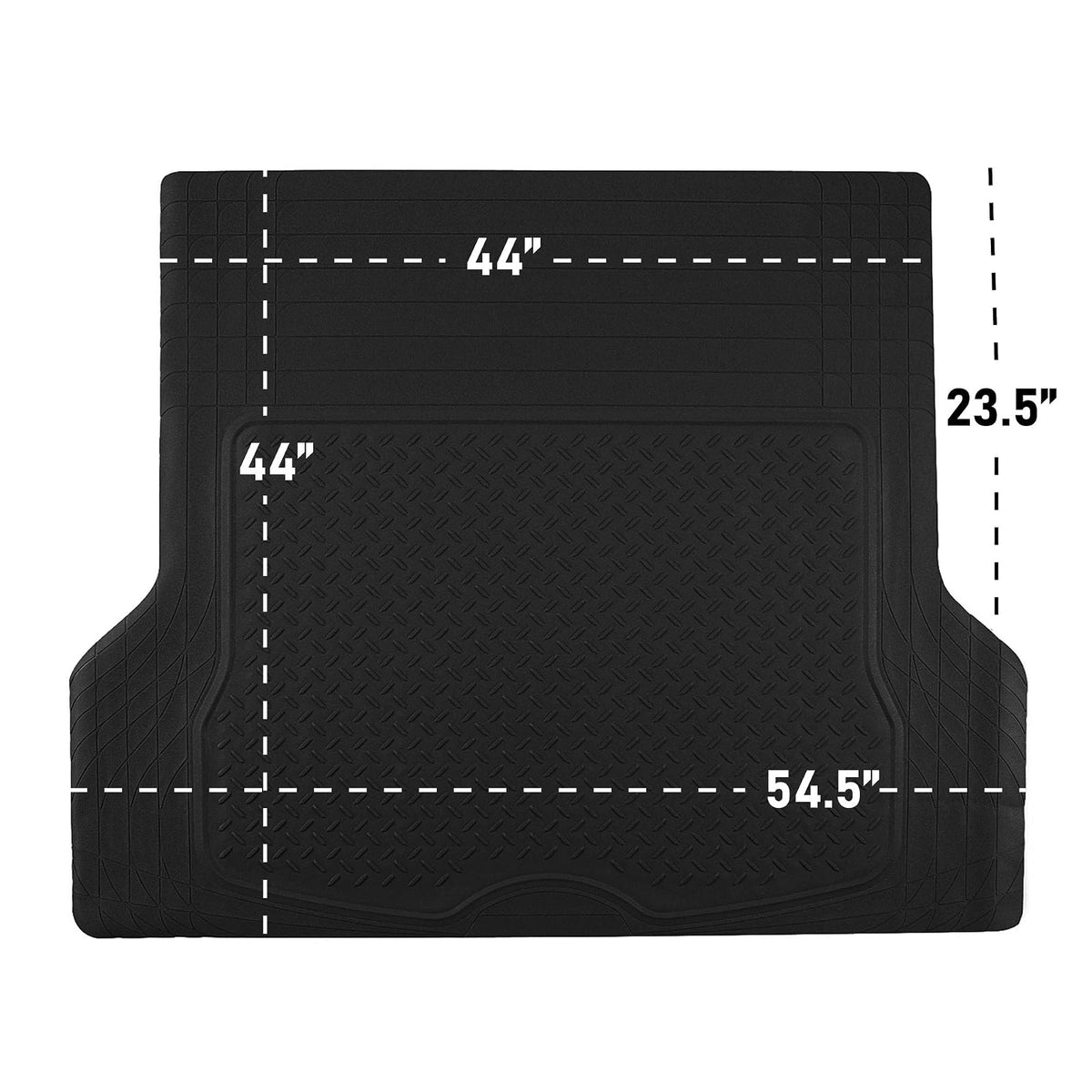 FH GROUP F16400BLACK Black All Season Protection Cargo Mat/Trunk Liner (Trimmable)