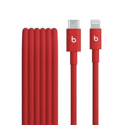 Beats Cable Trenzado USB-C a Lightning - Rojo fugaz - (1.5 m)