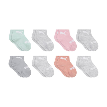 PUMA 8-pack Anklet Socks, Lightweight & Comfort-toe, Footbed Gripper Calcetines Unisex bebé