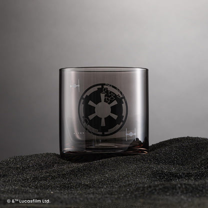 JoyJolt Star Wars Galactic Icons Juego de 4 vasos cortos para beber de 10 onzas, juego de vasos de vidrio de 10 onzas, juego de vasos de cocina, cristalería coleccionable de colores, regalos de Star