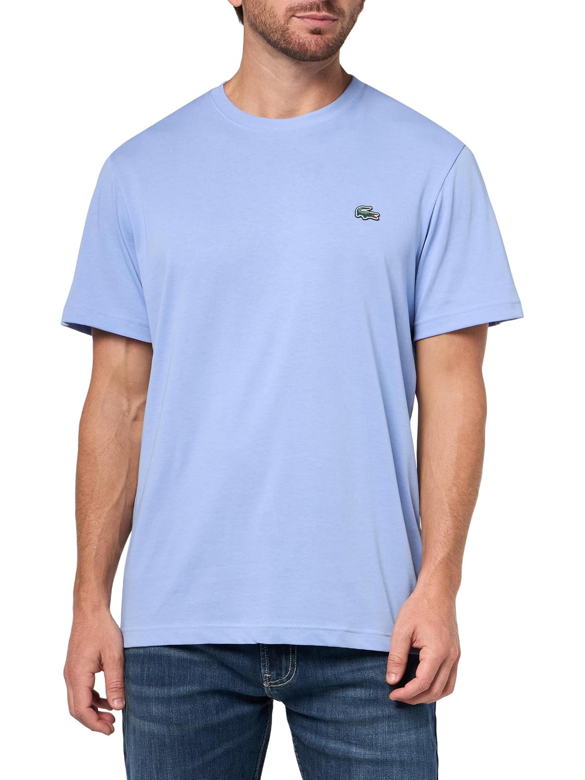 Lacoste Playera Clásica para Hombre, Cuello Redondo - CH - delphinium