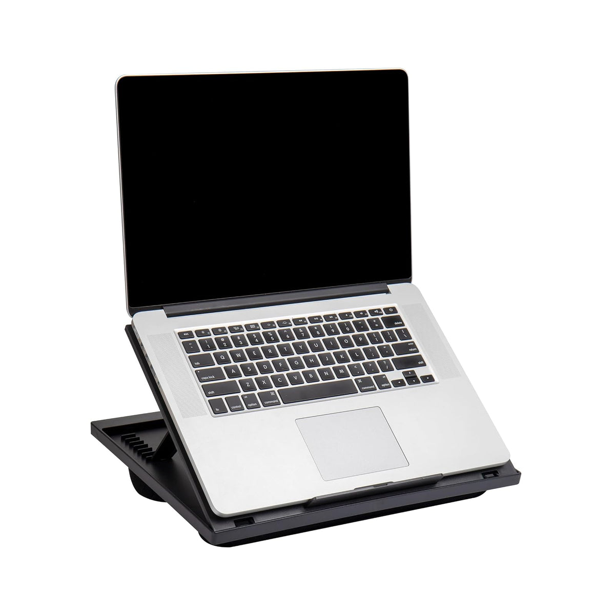 Mind Reader LTADJUST-BLK - Escritorio Portable Ajustable para Laptops con 8 posiciones, acolchonado, negro