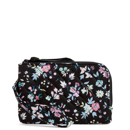 Vera Bradley - Funda de algodón con doble cierre para mujer, con protección RFID