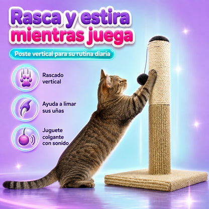 Fancy Pets Poste Rascador de 55 centímetros para Gato Color Natural