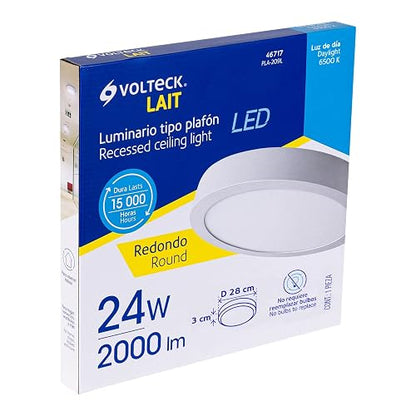 Volteck PLA-209L Plafón Redondo de Leds 24 W