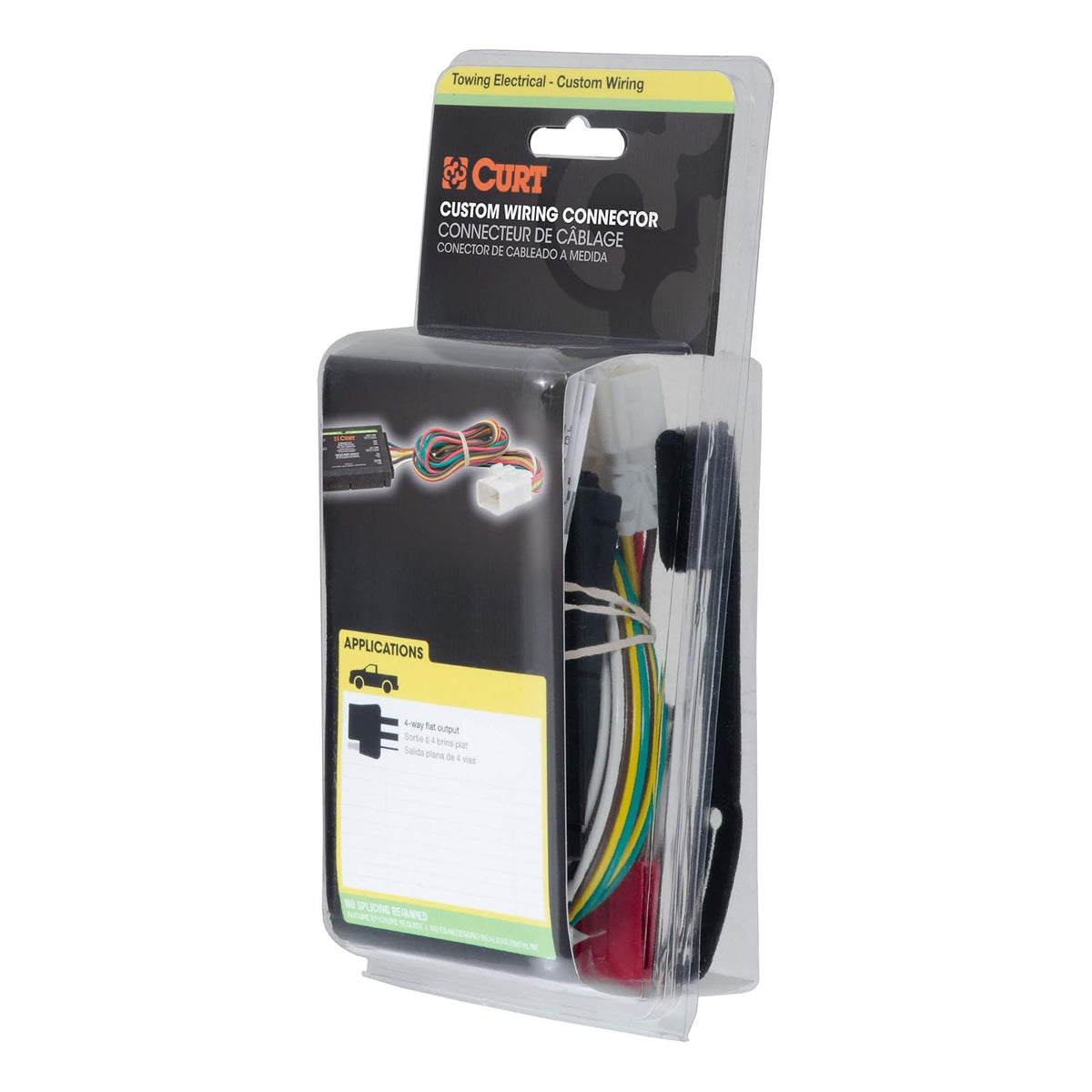 Curt 56107 - Arnés de cableado Personalizado para Remolque de 4 Pines, Compatible con Select Highlander