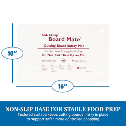 Carlisle FoodService Products CBM1016 Saf-T-Grip Board-Mate - Tapete antideslizante para tabla de cortar, 16 pulgadas de ancho x 10 pulgadas de alto (paquete de 1)